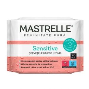 Mastrelle Sensitive Servetele umede intime, 20buc, Fiterman
