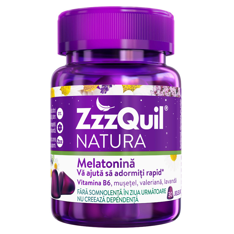 Melatonina, 30 jeleuri, ZzzQuil Natura