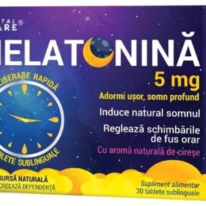 Melatonina cu eliberare rapida, 5mg, 30 tablete sublinguale, Cosmopharm