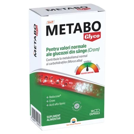 Metabo Glyco, 30 capsule - Sun Wave Pharma
