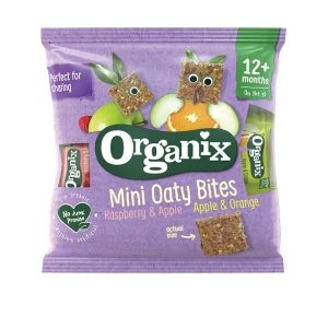 Mini Batoane Ovaz, Mere, Portocale +12l (Organix)