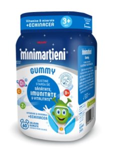 Minimartieni jeleuri cu Echinacea, +3 ani, 60 jeleuri, Walmark Stada