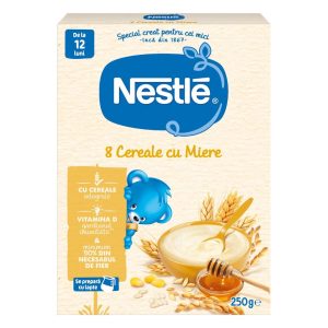 Mix 8 cereale cu miere pentru copii de la 12 luni, 250g, Nestlé