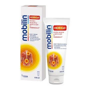 Mobilin Hot Gel pentru muschi si articulatii, 100ml, Viva Pharma