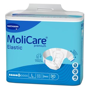MoliCare Premium Elastic Scutece adulti L, 30 bucati – 6 picaturi, Hartmann