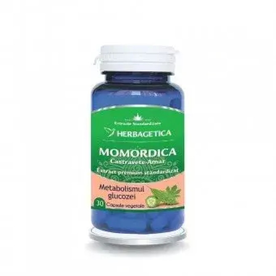 Momordica extract castravete amar, 30 capsule, Herbagetica