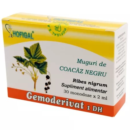 Muguri de Coacăz Negru – gemoderivat 1 DH, 30 monodoze, Hofigal
