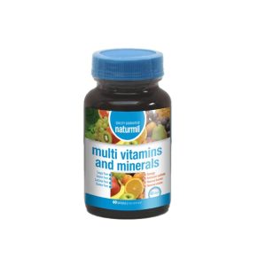 Multi Vitamins and Minerals, 60cps, Naturmil
