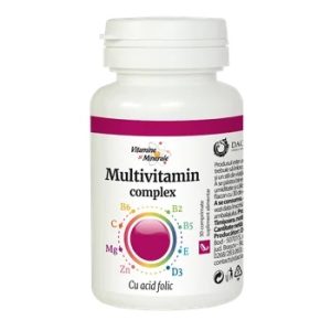 Multivitamin complex cu Acid Folic, 30 comprimate, Dacia Plant