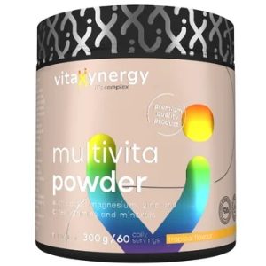 Multivitamine pudra cu aroma de fructe tropicale, 300g, VitaXynergy