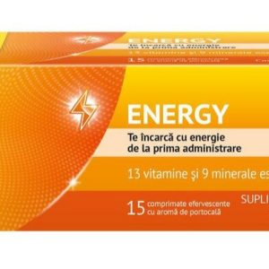 Multivitamine si minerale Supradyn Energy cu Coenzima Q10, 15 comprimate efervescente, Bayer