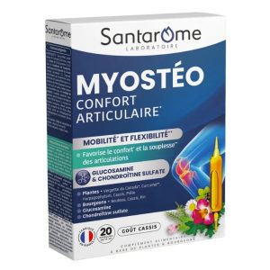Myosteo Confort Articulaire, 10 ml, 20 fiole, Santarome