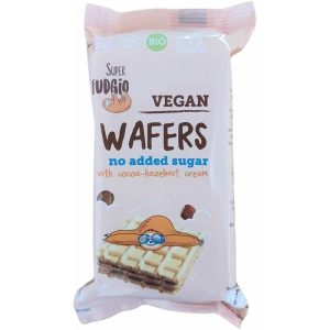 Napolitane bio cu cacao si alune de padure, 120g, Super Fudgio