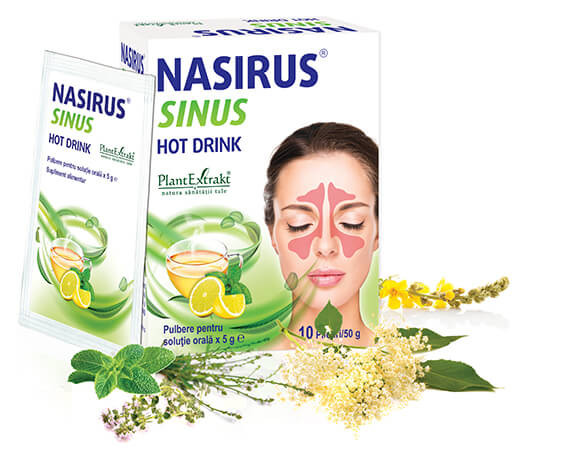 Nasirus Sinus Hot Drink, 10 plicuri, Plant Extract