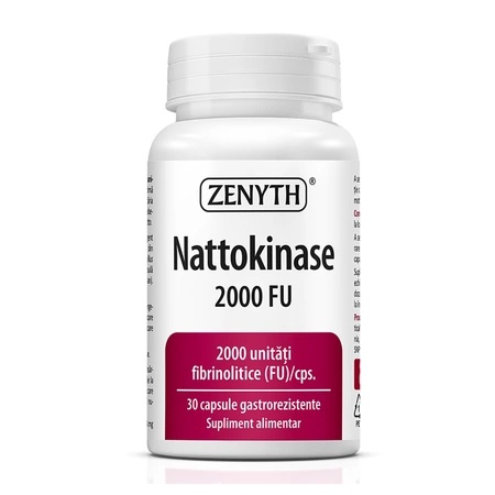 Nattokinase 2000 FU, 30 capsule gastrorezistente – Zenyth