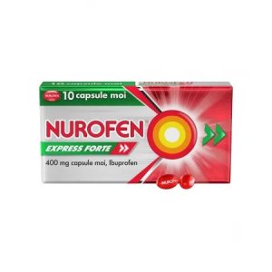 Nurofen Express Forte 400mg, 10 capsule moi, Reckitt