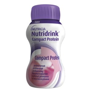 Nutridrink Compact Protein cu aroma de capsuni, 125ml, Nutricia