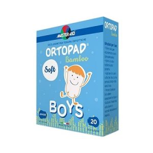 Ocluzor copii ORTOPAD SOFT Boys Master-Aid Medium, 76x54 mm, 20 bucati, Pietrasanta Pharma