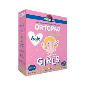 Ocluzor copii ORTOPAD SOFT Girls Junior Master-Aid, 67x50 mm, 20 bucati, Pietrasanta Pharma