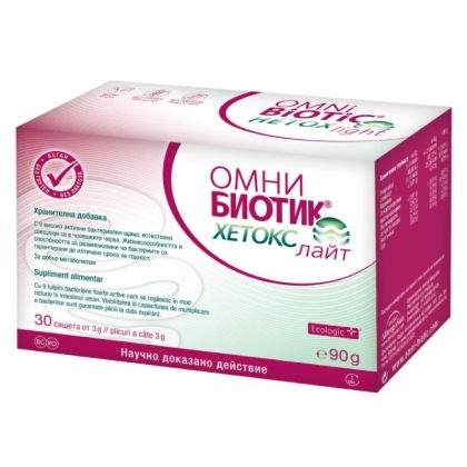 Omni Biotic Hetox Light, probiotice pentru sanatatea metabolica, 30 plicuri
