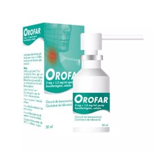 Orofar 2mg/ml+1mg/ml, spray.buco-f, 30ml, Stada