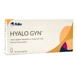 Ovule vaginale hidratante Hyalo Gyn, 10 bucăți, Fidia