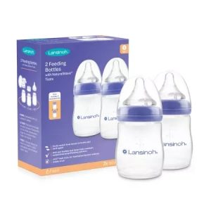 Pachet 2 biberoane + 1luna, 160ml, Lansinoh