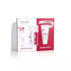 Pachet ACNE OUT Hydro Active crema 60ml, Lotiune activa 60ml, Oxy Wash gel, 50ml, Biotrade