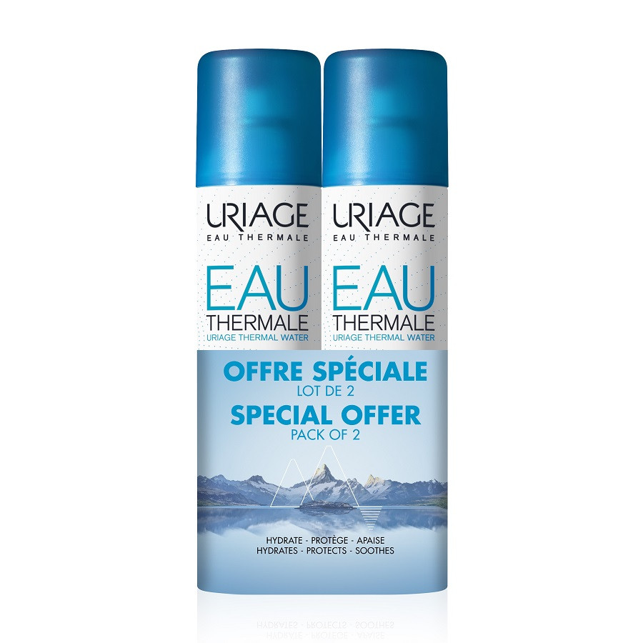 Pachet Apa termala, 300 ml + 300 ml, Uriage