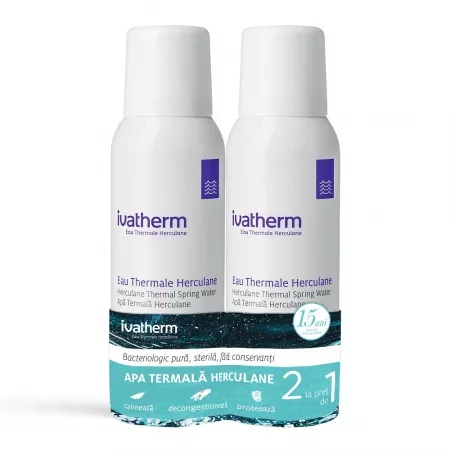 Pachet Apa termala Herculane spray 100 ml + 100 ml, Ivatherm