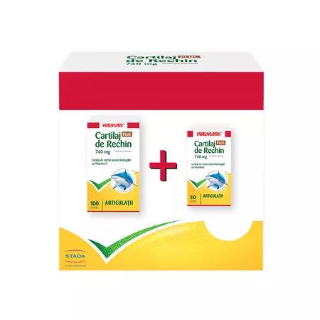 Pachet Cartilaj de rechin 100 + 30 capsule, Walmark
