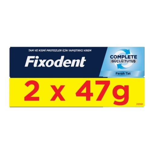 Pachet Crema Adeziva Proteza Dentara Complete, 2x47g, Fixodent