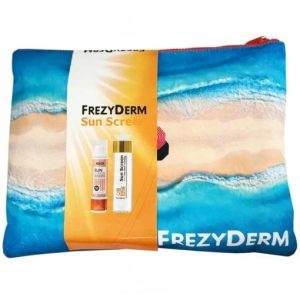 Pachet Crema de fata Sun Screen Color Velvet cu SPF50+, 50ml + Spray mist Sun Screen On The Move cu protectie solara SPF50, 75ml, FrezyDerm