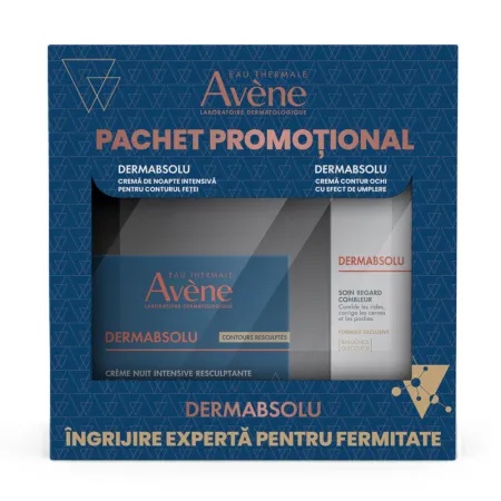 Pachet Crema de noapte intensivă DermAbsolu, 40 ml + Crema contur ochi DermAbsolu, 15 ml, Avene