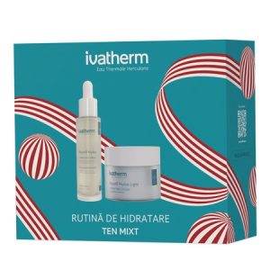 Pachet Crema hidratanta Aquafil Light, 50ml + Ser hidratant Aquafil Hydra, 30ml, Ivatherm