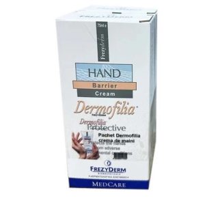 Pachet Crema protectoare pentru maini Dermofilia, 75ml, 2 bucati, FrezyDerm
