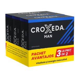 Pachet Croxeda Man, 30 comprimate filmate, 3 bucati, Fiterman
