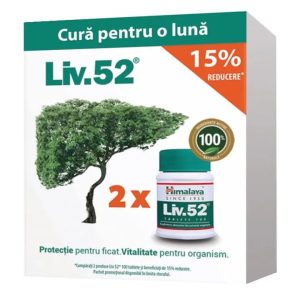 Pachet Liv 52, 100 tablete, 1+1-15%reducere, Himalaya