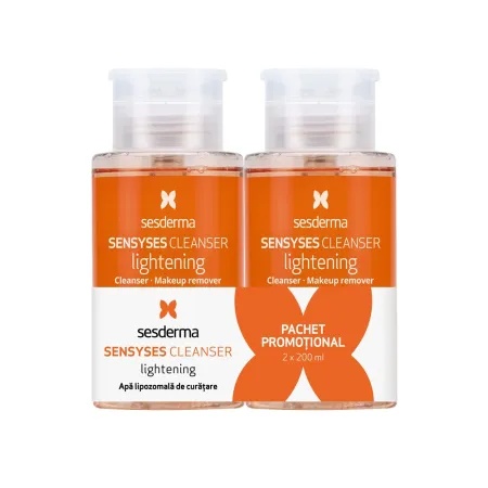 Pachet Lotiune pentru curatarea tenului Sensyses Lightening, 2x200 ml, Sesderma