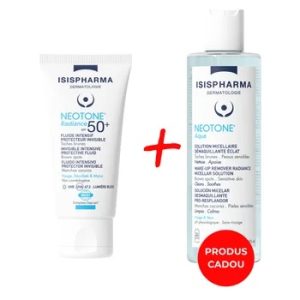 Pachet Neotone Radiance, cremă, 30ml, Isis Pharma cu Apa Micelara CADOU