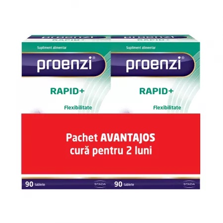Pachet Proenzi Artrostop Rapid+, 90 capsule + 90 capsule, Walmark