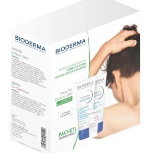 Pachet Sampon anti-recidiva Node DS+, 125ml, 2 bucati + Sensibio DS+ crema, 5ml, Bioderma