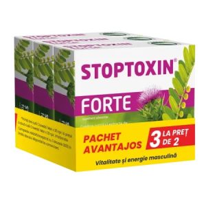 Pachet Stoptoxin Forte, 30 capsule, 3 bucati, Fiterman