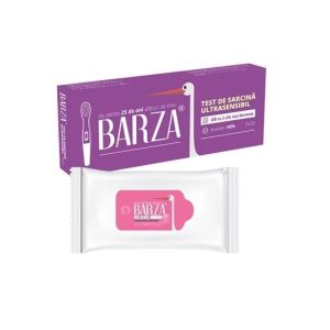 Pachet Test de Sarcina Ultrasensibil Stilou + Servetele Umede, 20 Bucati, Barza