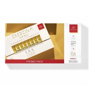 Pachet Tratament Crescina Transdermic Re-Growth HFSC 500 Woman, 20 fiole + Sampon Crescina Transdermic HFSC Woman, 200ml, Labo