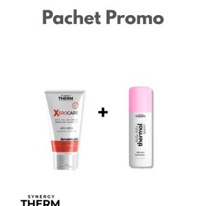 Pachet Xerocare Dermatologist crema anti-calozitati 40% uree, 50ml + Apa termala Baile Felix, 50ml, Synergy Therm