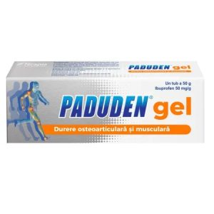 Paduden gel 50mg/g, 50g, Terapia