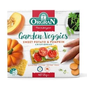 Paine uscata din cartof dulce si dovleac Garden Veggies, 125g, Orgran