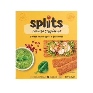 Paine uscata fara gluten cu rosii, 130g, Spliits