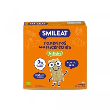 Painici multicereale Bio cu banana si dovleac +6 luni, 60 g – Smileat